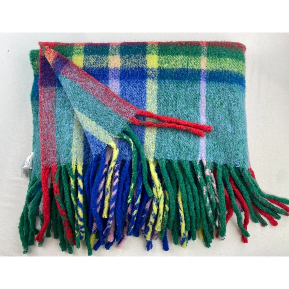 Anthropologie blanket tartan